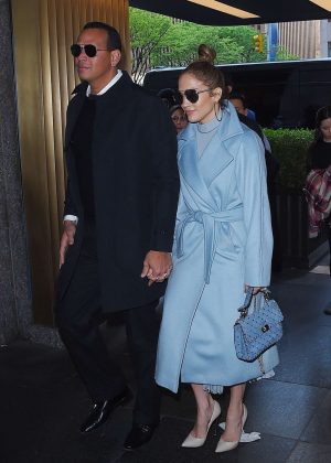 Jennifer Lopez and Alex Rodriguez - Arrives at NBC studios in New York