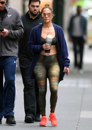 Jennifer Lopez and Alex Rodriguez heading to the Gym in NYC