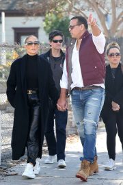 Jennifer Lopez and Alex Rodriguez - Shopping in Hollywood
