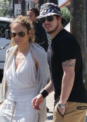 Jennifer Lopez and Casper Smart out in Hollywood