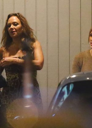 Jennifer Lopez and Leah Remini - Night out in Los Angeles