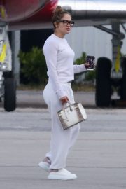 Jennifer Lopez at an airport in Miami