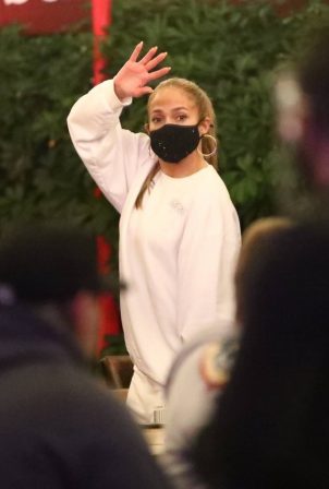 Jennifer Lopez - Exit after dinner at Matsuhisa in Beverly Hills