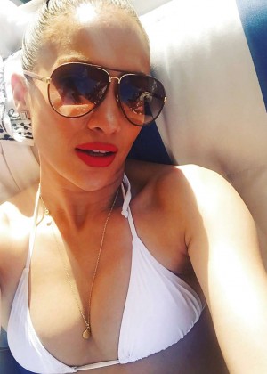 Jennifer Lopez in Bikini Top - Instagram