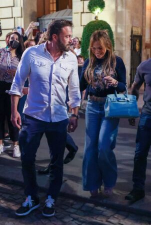 Jennifer Lopez - With Ben Affleck leaving the Crillon hotel