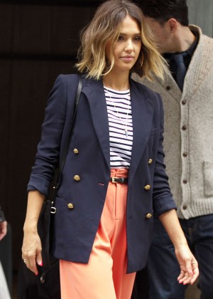 Jessica Alba - Leaving her hotel in NYC