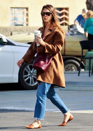 Jessica Alba - On a coffee run in Palm Springs