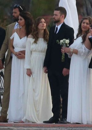 Jessica Biel and Justin Timberlake at her brother wedding in Cabo San Lucas
