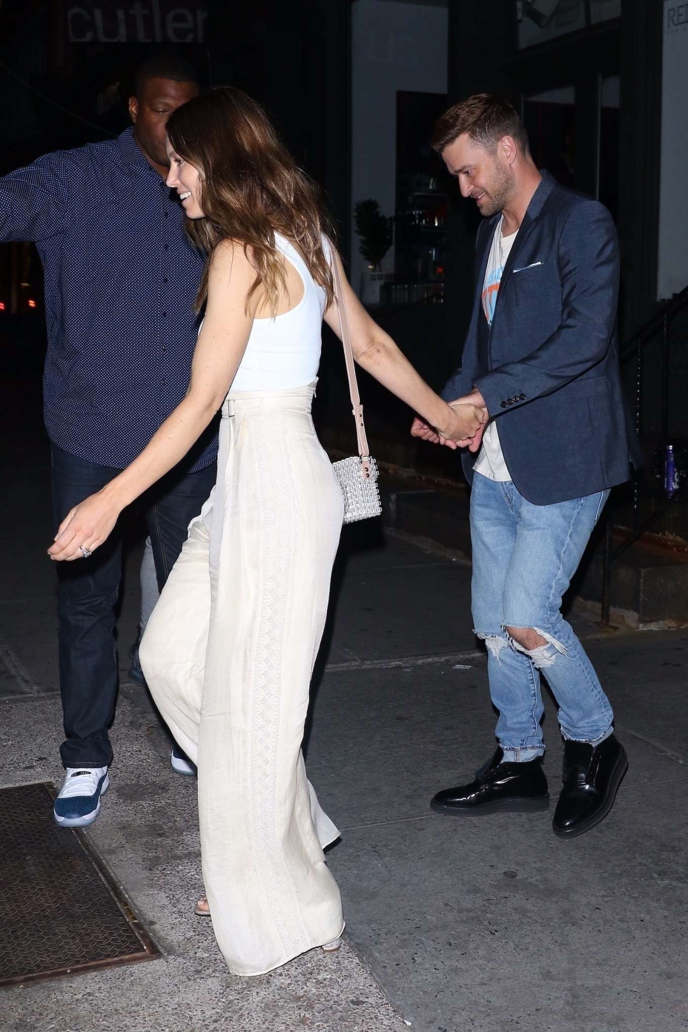 Jessica Biel and Justin Timberlake â€“ Leaving Sadelleâ€™s in NYC