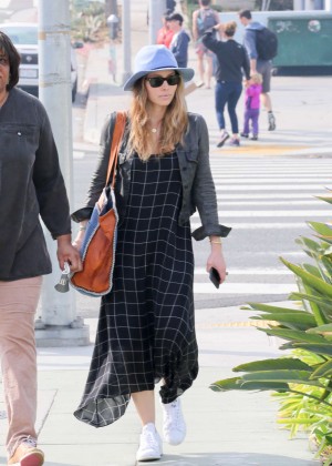 Jessica Biel in Long Dress out in Santa Monica