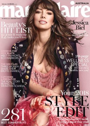 Jessica Biel - Marie Claire Australia Cover (February 2018)
