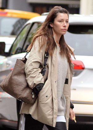 Jessica Biel out in Soho New York City