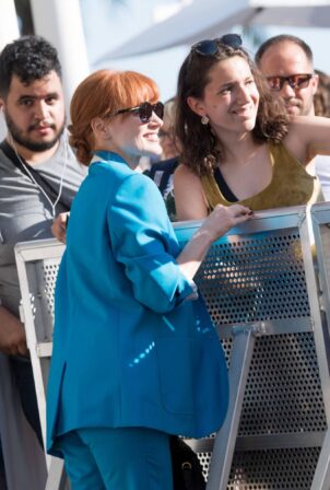 Jessica Chastain - spotted at the Martinez Hotel during the 74th Cannes Film Festival