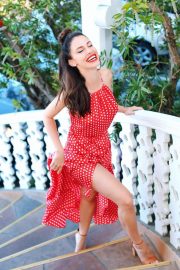 Jessica Lowndes in Red Dress - Personal Pics