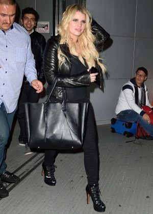 Jessica Simpson at JFK Airport in NYC