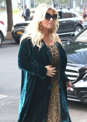 Jessica Simpson - Returns to The Greenwich Hotel in New York