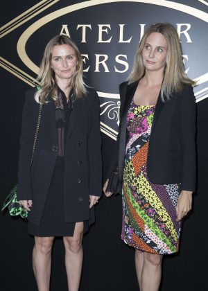 Jordan Johnson and Jill Lincoln – Atelier Versace Fashion Haute-Couture F/W  2016/2017 in Paris | GotCeleb