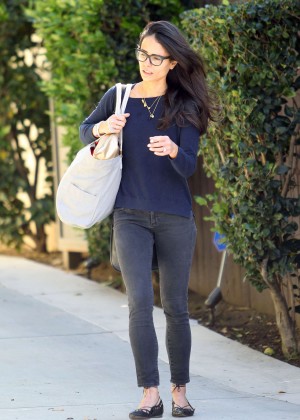 Jordana Brewster in Jeans Out in LA