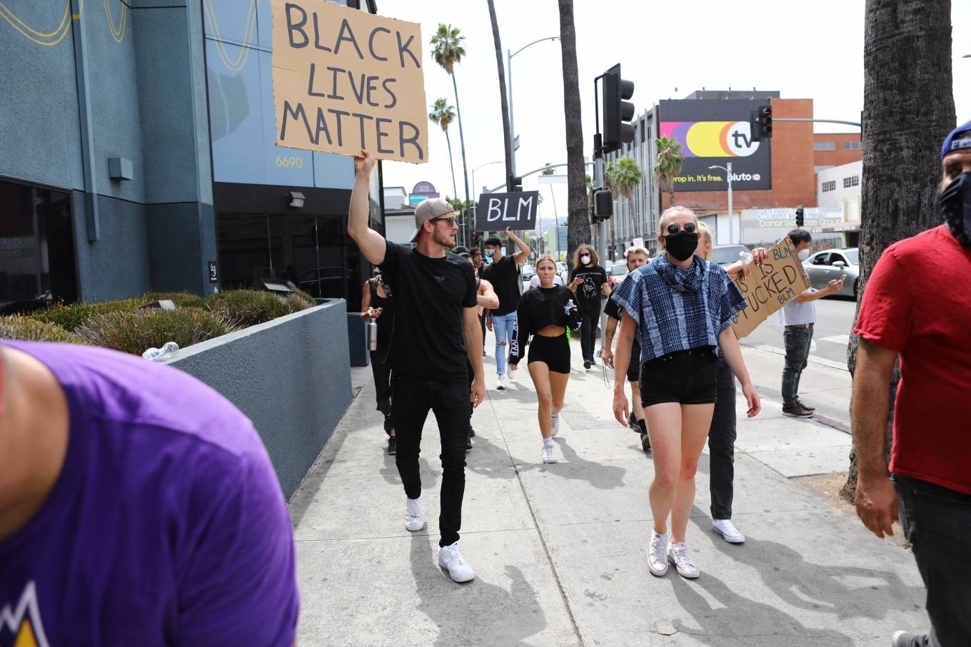 Josie Canseco â€“ Protesting with Logan Paul in Hollywood