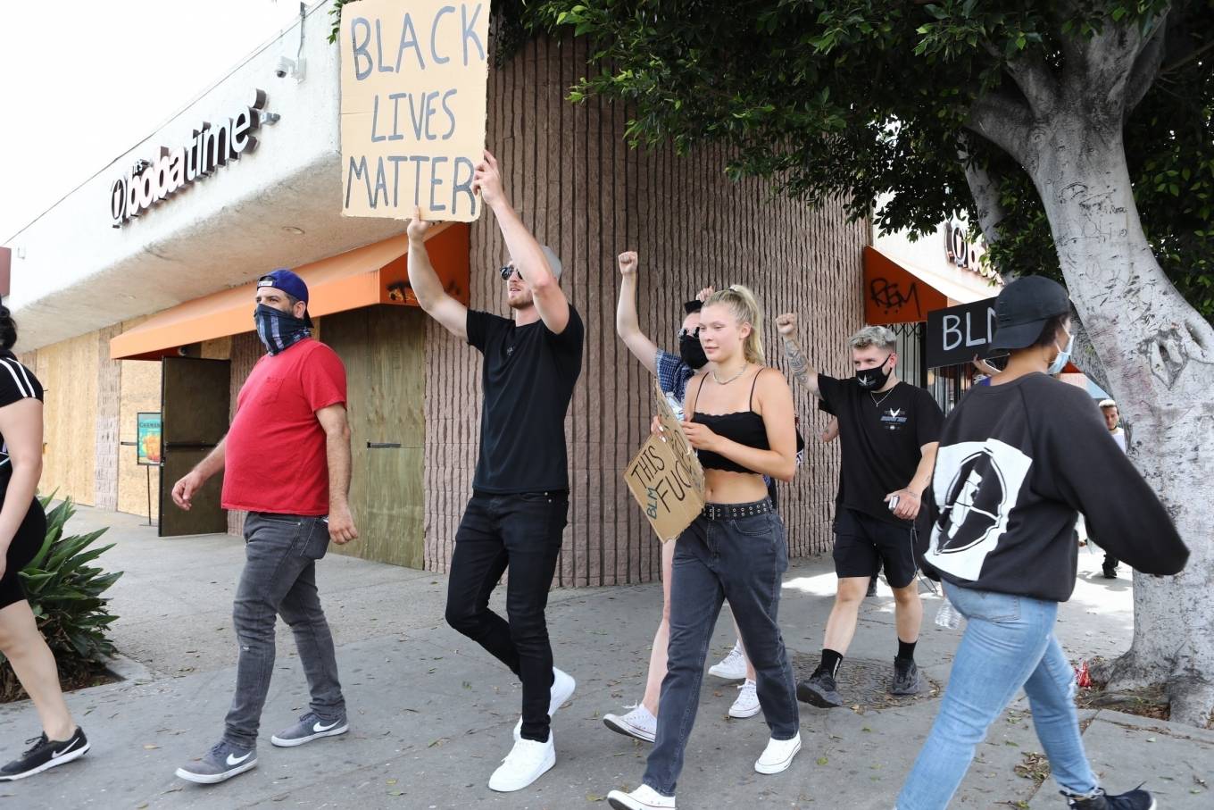 Josie Canseco â€“ Protesting with Logan Paul in Hollywood