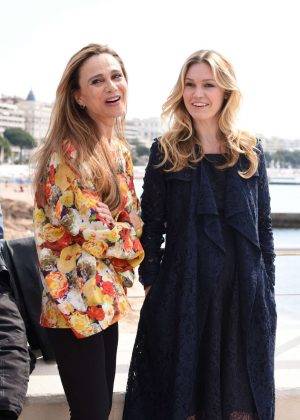 Julia Stiles and Lina Olin at Photocall RIVIERA in Cannes