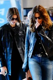 Kaia Gerber and Cindy Crawford - Arrives at LaGuardia Airport in NYC