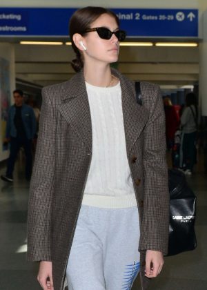 Kaia Gerber - Arrives at LAX Airport in LA