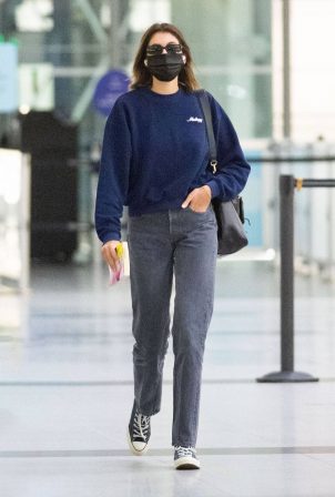 Kaia Gerber - Arriving to JFK Airport in New York City