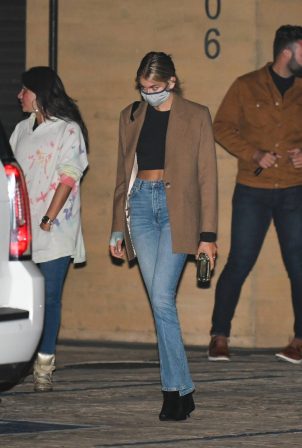 Kaia Gerber - Exits Nobu after having dinner with friends in Malibu