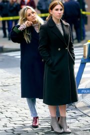 Kaley Cuoco and Zosia Mamet - 'The Flight Attendant' set in NYC