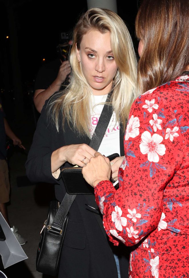 Kaley Cuoco at Craig's Restaurant in West Hollywood