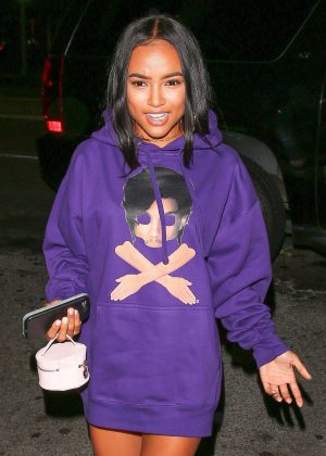 Karrueche Tran at The Nice Guy in West Hollywood