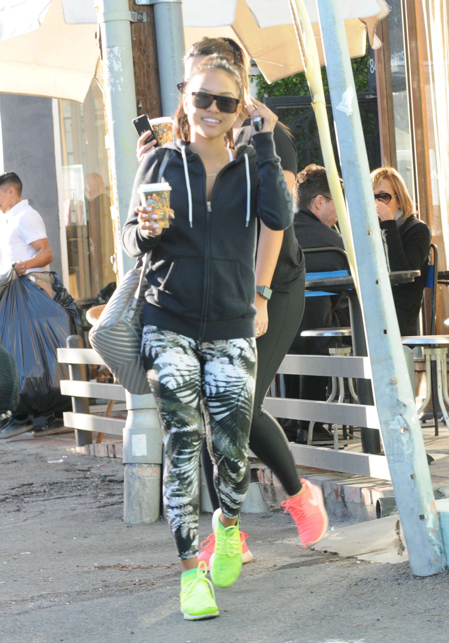 Karrueche Tran grabs some coffee at Alfreds -34 | GotCeleb