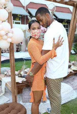 Karrueche Tran - Pictured at a Teyana and Iman's babyshower at The Gathering Spot in Atlanta
