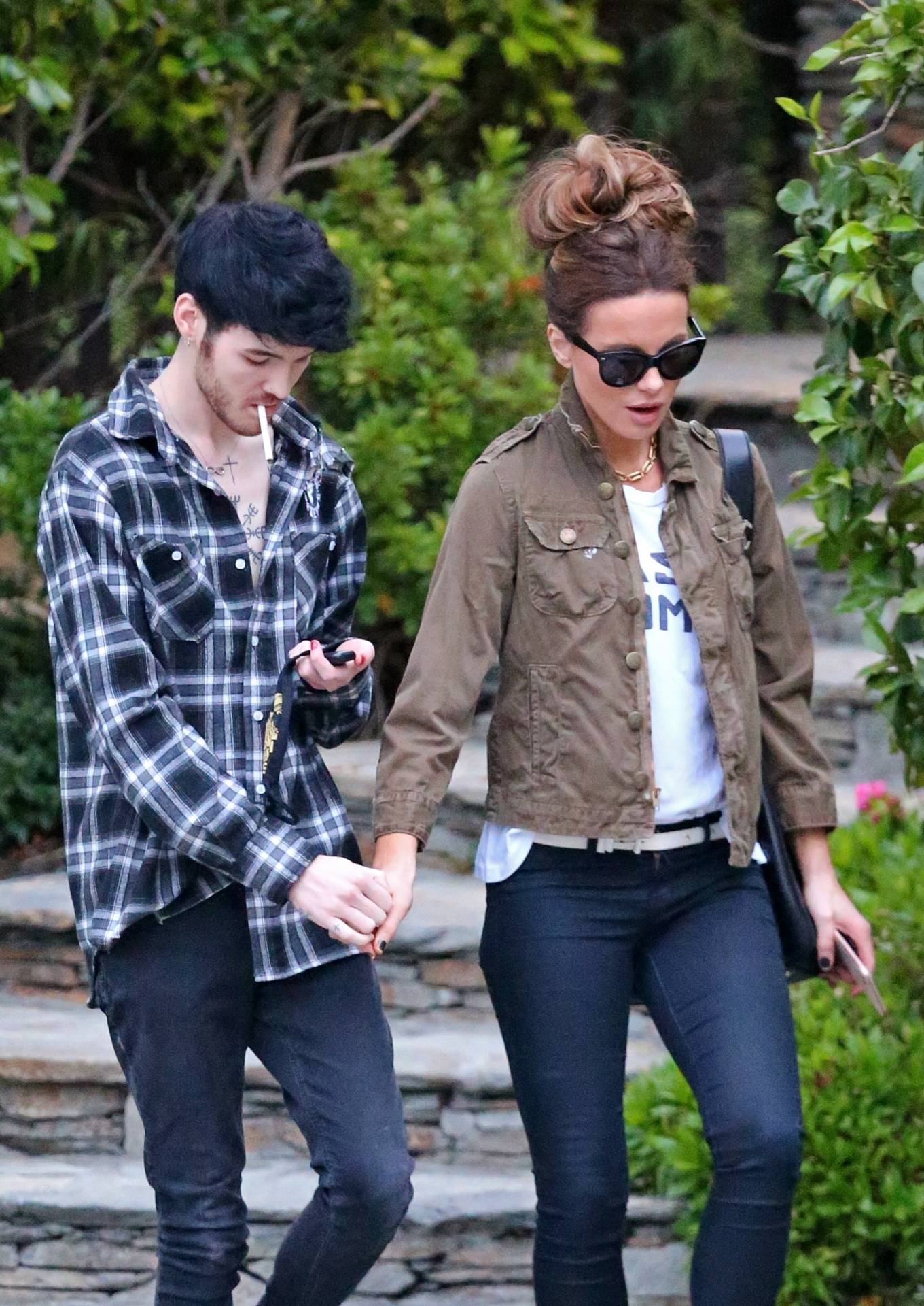 Kate Beckinsale seen with her boyfriend in Los Angeles