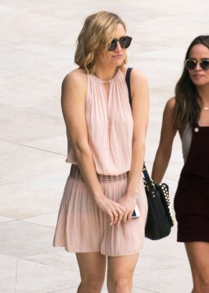 Kate Hudson in mini dress out in Miami