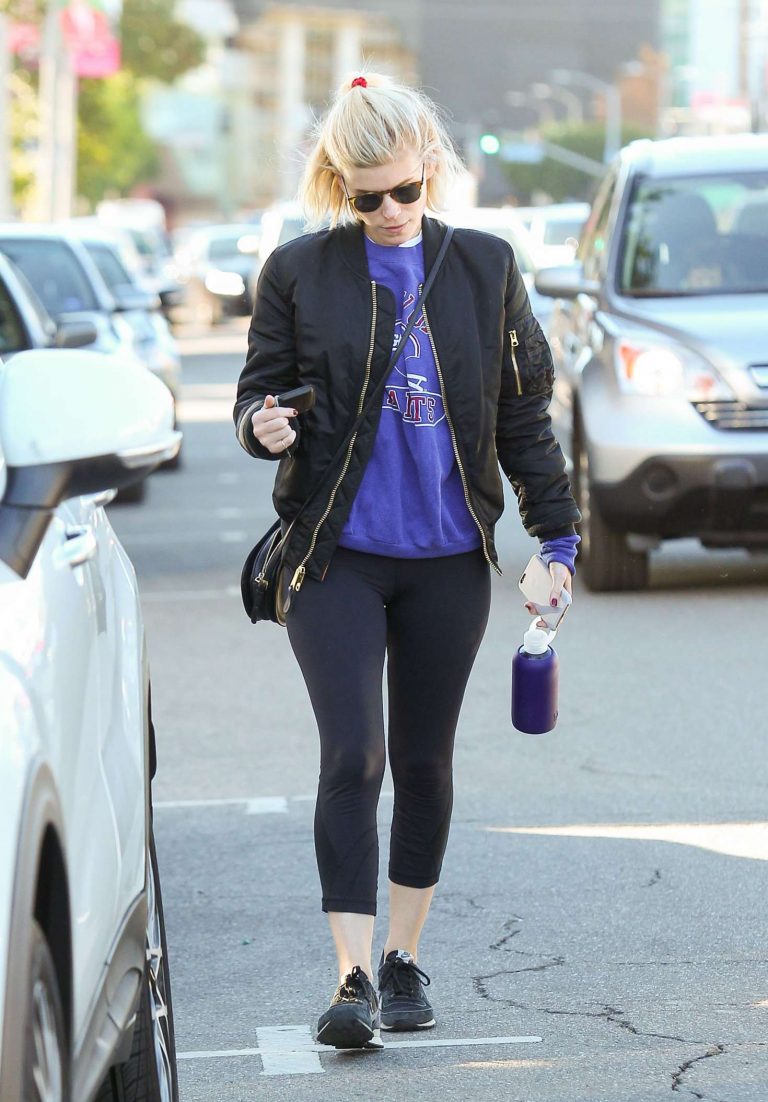 Kate Mara in Tights Out and About in Los Angeles | GotCeleb