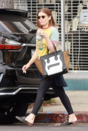 Kate Mara - Seen after pilates class in Los Feliz