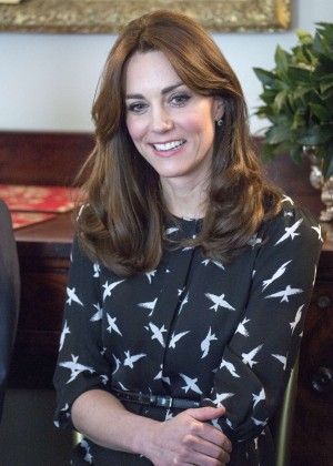 Kate Middleton - Met with Jonny Benjamin and Neil Laybourn in London