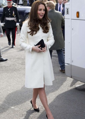Kate Middleton - Visits the set of 'Downton Abbey' at Ealing Studios in London