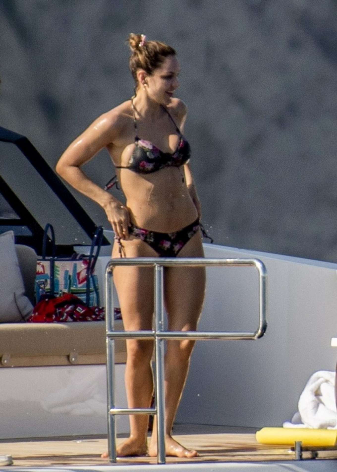 Katharine McPhee in Bikini on the yacht in Capri | GotCeleb