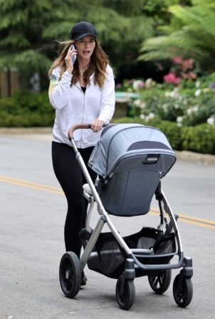 Katherine Schwarzenegger - Out for her morning walk with baby Lyla Maria in Santa Monica