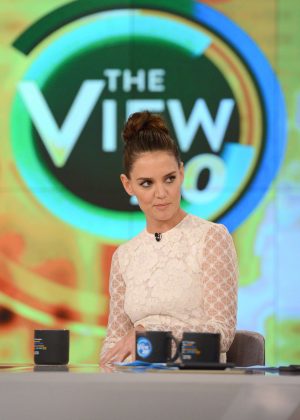 Katie Holmes at The View in NY