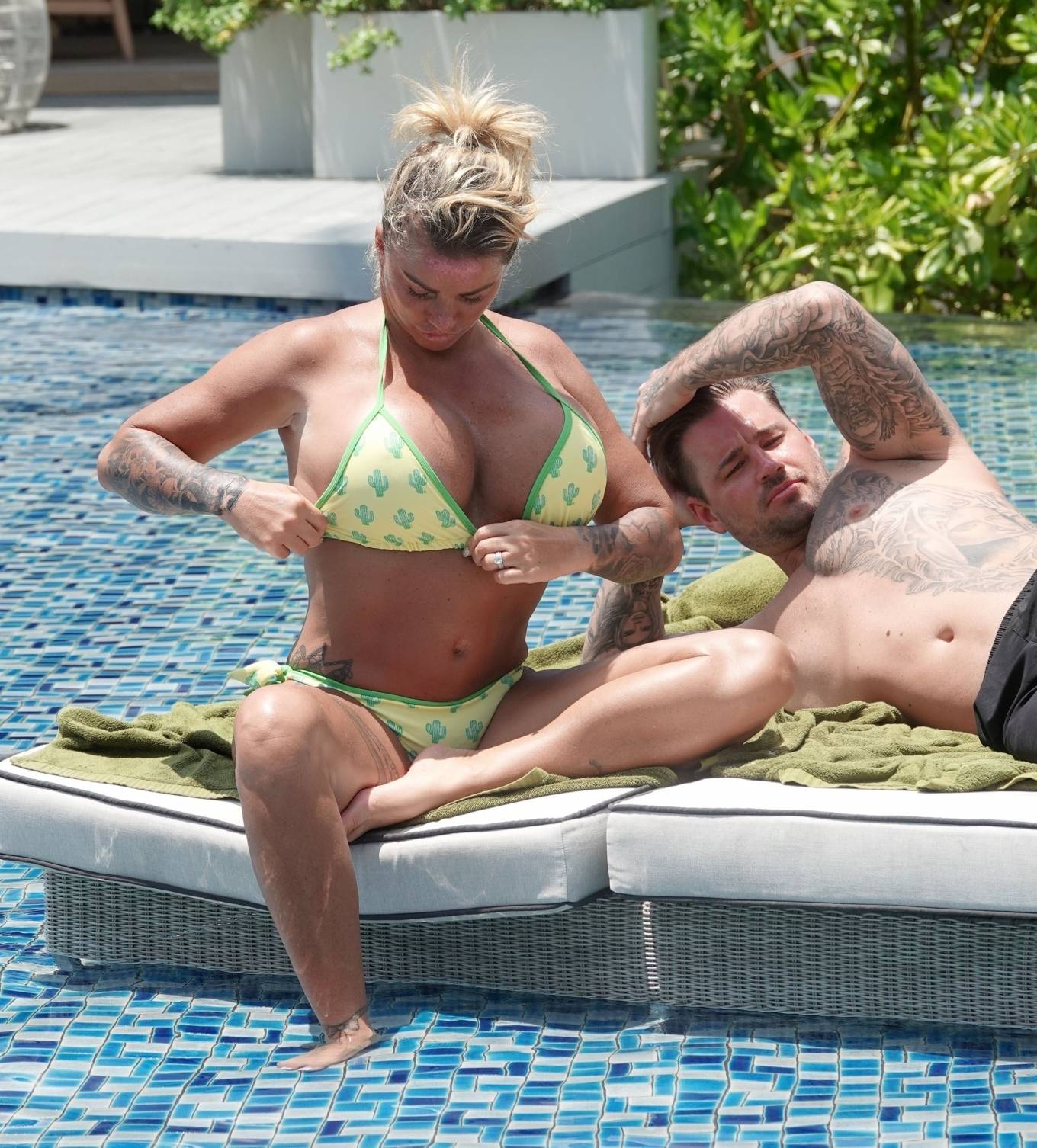 Katie Price AKA Jordan – Seen by the pool with boyfriend Carl Woods in  Thailand-19 – GotCeleb