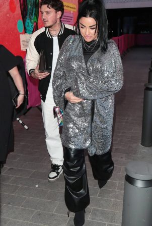 Katie Price - With JJ Slater departing from 'Priscilla The Party's Press Night In London