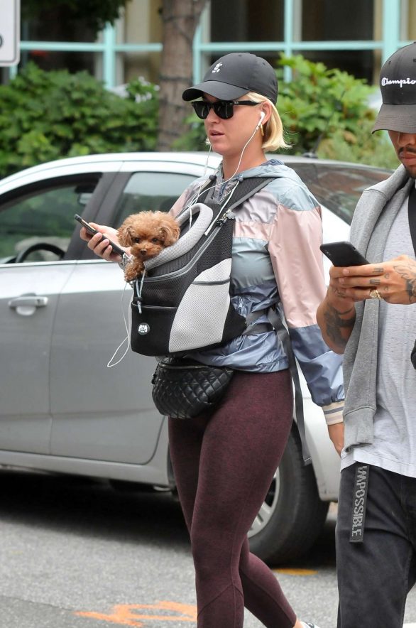 Katy Perry - carries Poodle Nugget in Washington DC