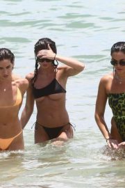 Kaylee Ricciardi Destiny Sierra Delisio and Gabrielle Adrian in Bikini on the beach in Miami