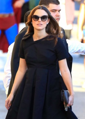 Pregnant Keira Knightley at "Jimmy Kimmel Live!" in Hollywood