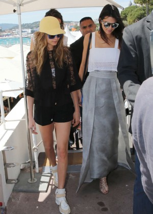 Kendall & Cara - Out and about in Cannes