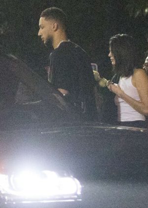 Kendall Jenner and boyfriend Ben Simmons - Arriving at Hyde in LA
